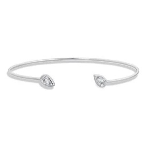 0.96CT, White Topaz Bracelet (BC162BWT)