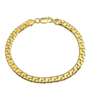 925 Gold Plated Dollar Miami Cuban Bracelet 5.8mm