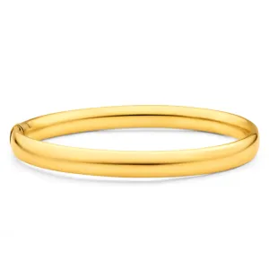 9ct Gold Bonded Silver 8mm Bangle