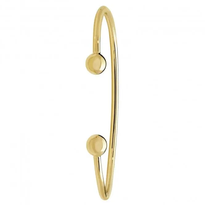 9ct Yellow Gold Ladies Torc Bangle BN118