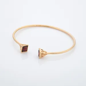 Admiral Gold Garnet Bangle