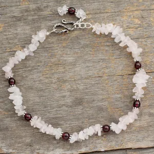 All About Love Beaded Rose Quartz Bracelet