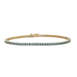 Aquamarine Tennis Bracelet