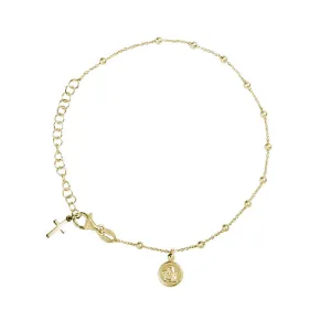 BABY ROSARY BRACELET - VERMEIL SILVER