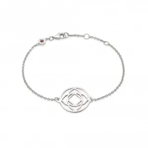 Base Chakra Chain Silver Bracelet CHKBR1008