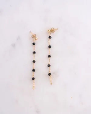 Black Onyx Swaggy Earrings