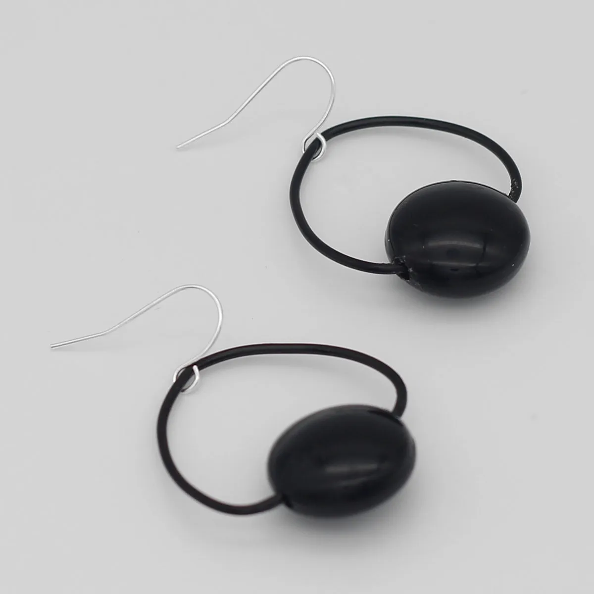 Black Wire Statement Earring