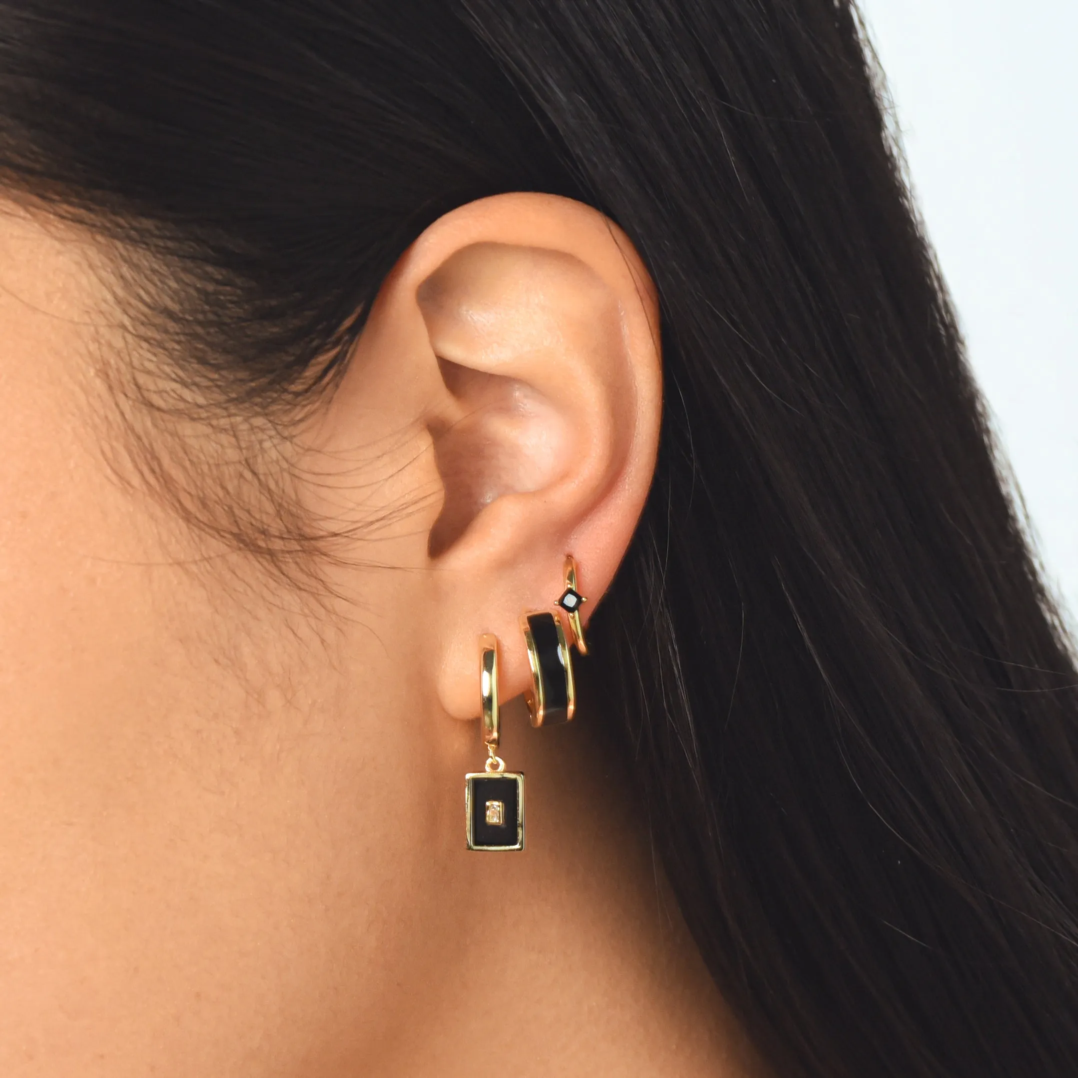 Candance Earrings - Onyx