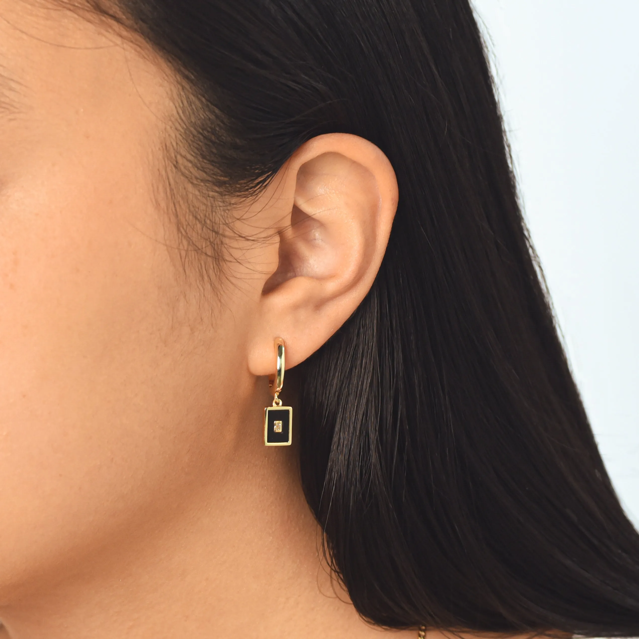 Candance Earrings - Onyx