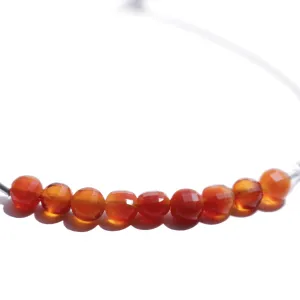 Carnelian or Garnet Gemstone Slide Bracelet, SALE