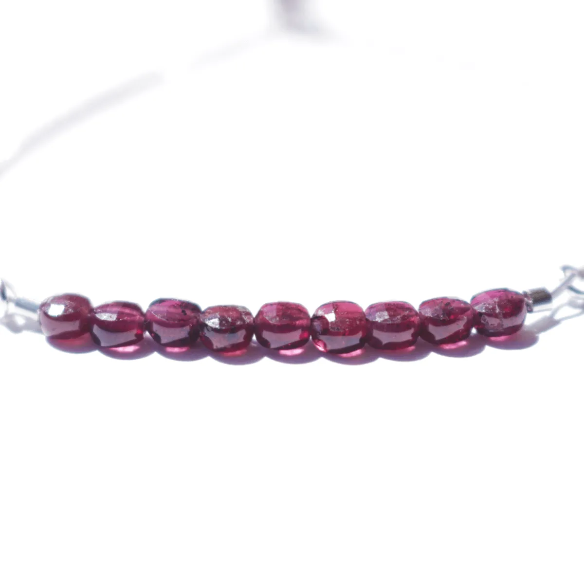 Carnelian or Garnet Gemstone Slide Bracelet, SALE