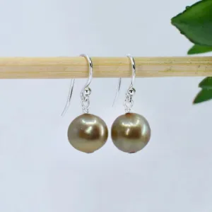 Champagne Freshwater Pearl Drop Earrings