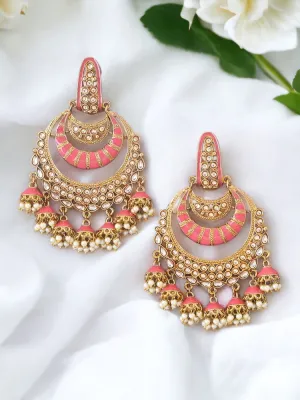 Coral Fiona Ethnic Jhumkis