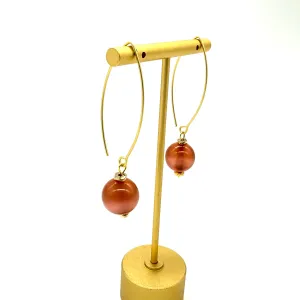 Cran-coral Cocktail Raindrop Earrings