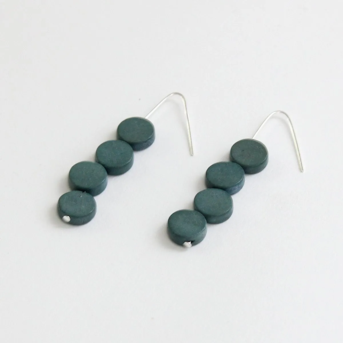 Dark Grey Eva Dangle Earrings