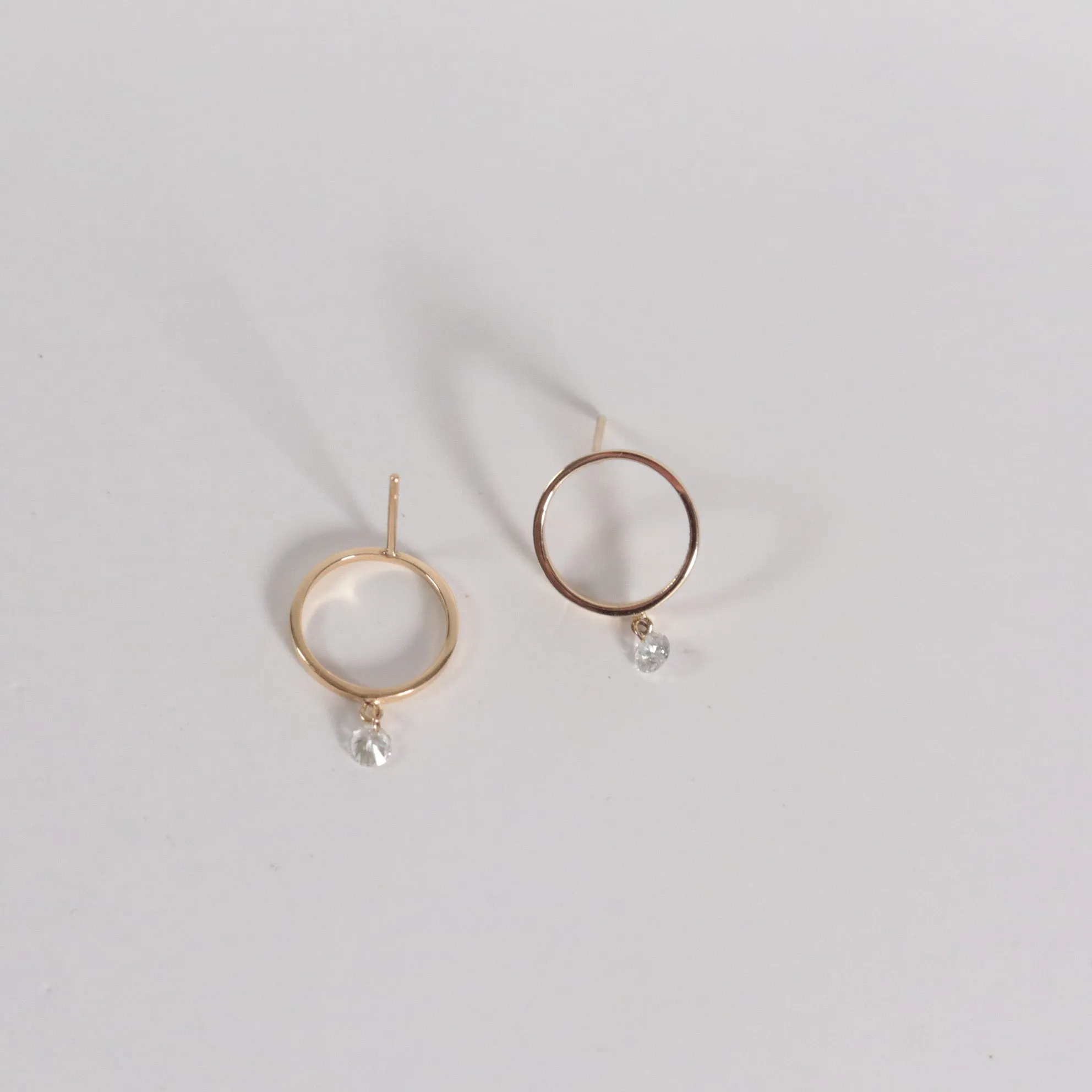 Dashing Diamonds Circle Earrings