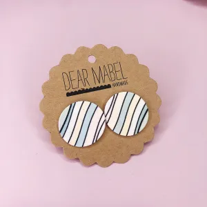 Dear Mabel Handmade - Bright Stripe Earrings*