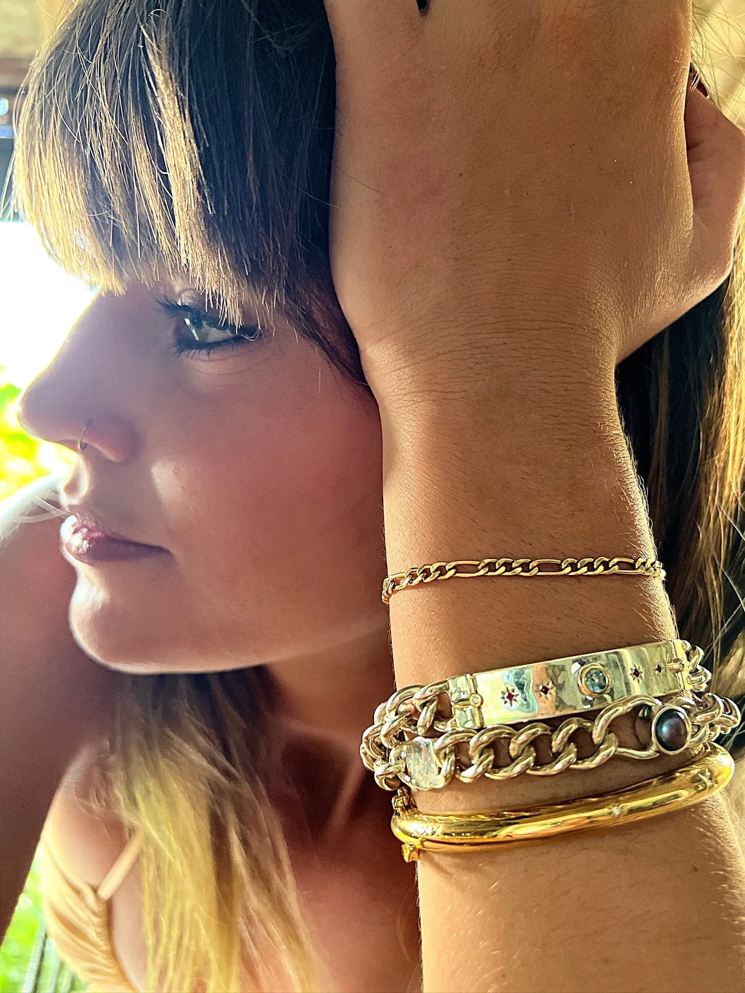 Desert Star Curb Chain ID Bracelet