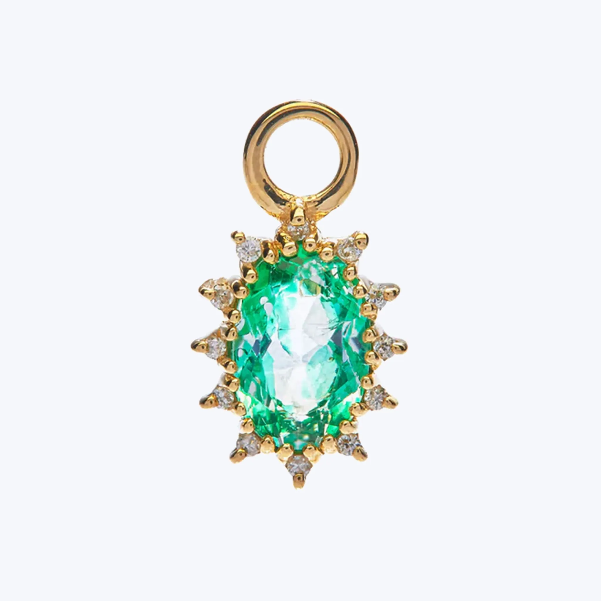 Diana Charm with Green Topaz