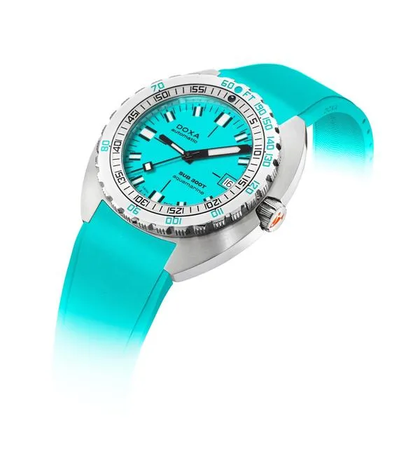 DOX Watch SUB 3T Aquamarine Rubber