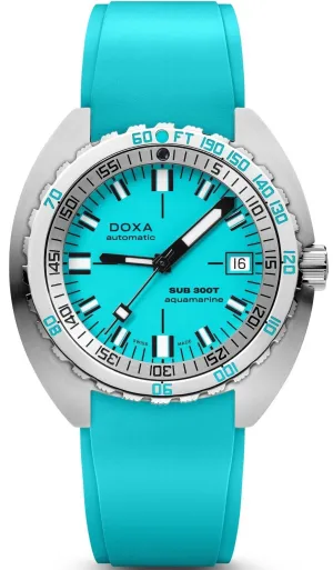 DOX Watch SUB 3T Aquamarine Rubber