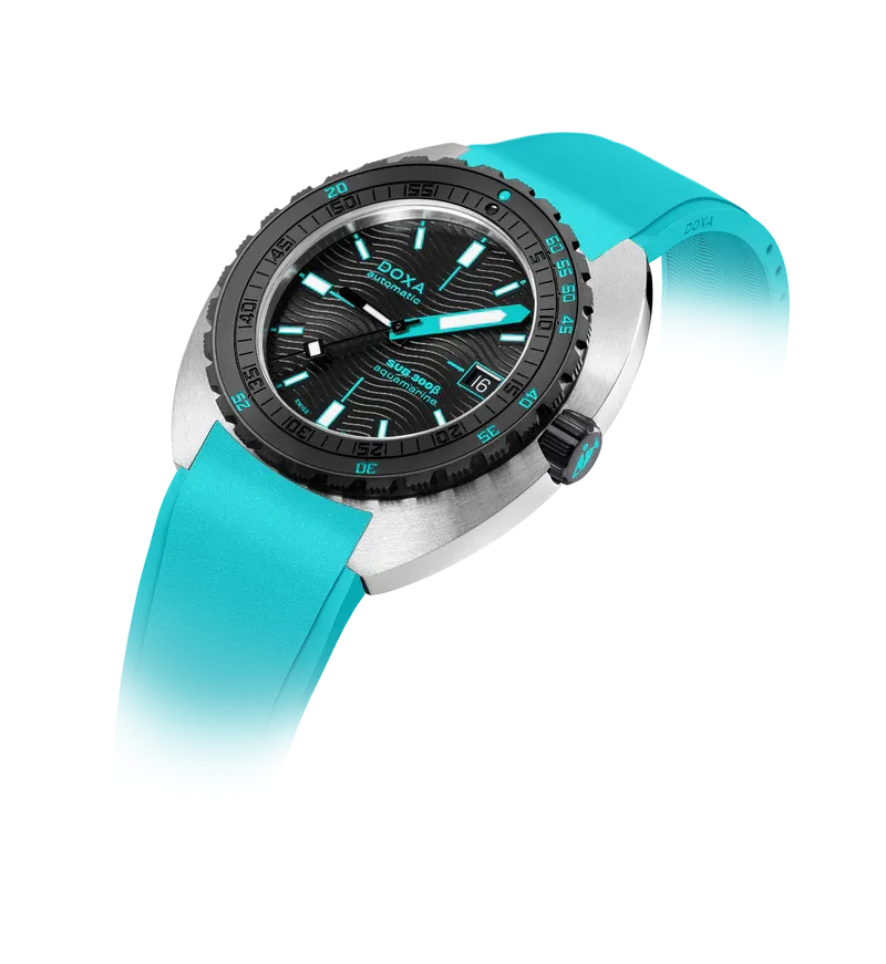 DOXA Sub 300 Beta Aquamarine Rubber Turquoise - 830.10.241.10