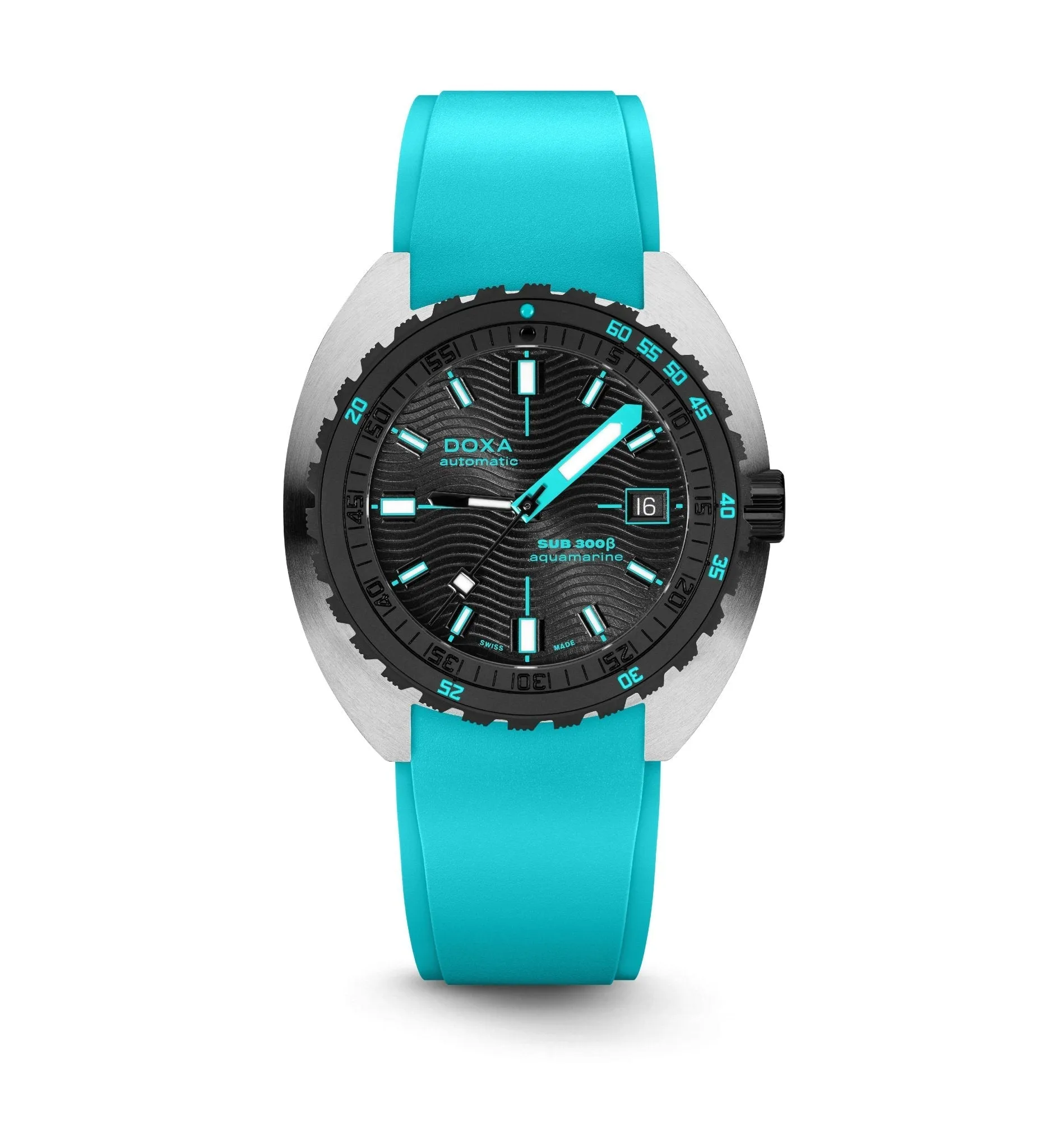 DOXA Sub 300 Beta Aquamarine Rubber Turquoise - 830.10.241.10