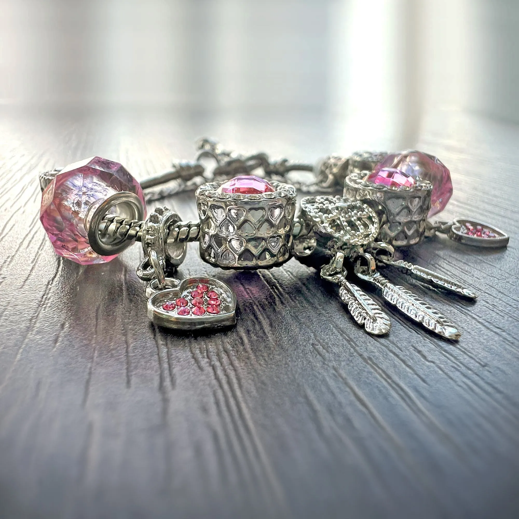 Dream Catcher Beaded Charm Bracelet