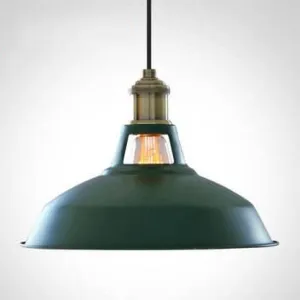 Elsa Smooth Metallic Chic Pot-Lid Pendant Lamp