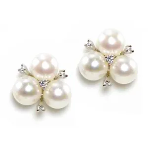 Emaline Pearl and Crystal Earrings