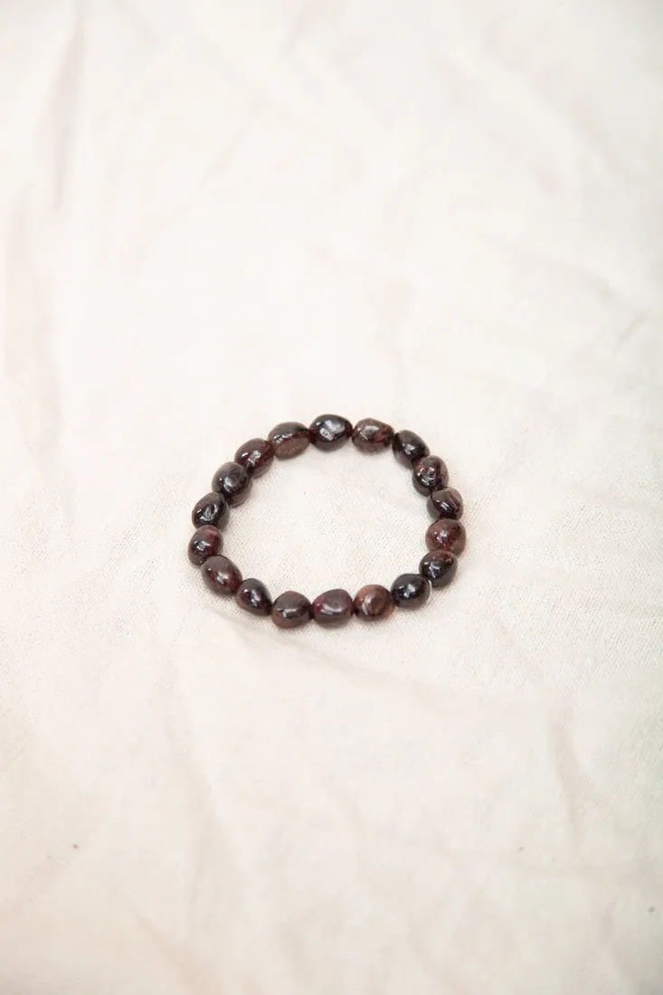 Garnet Nugget Bracelet