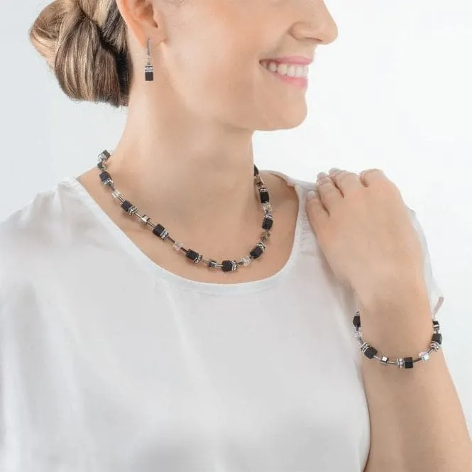 GeoCUBE® Iconic Precious Onyx Black-Crystal Necklace 4018/10-1318