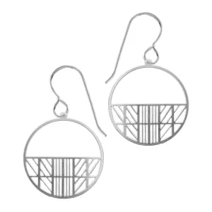 Geometric Circle Earrings