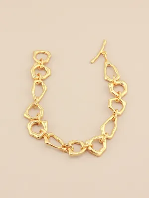 Gold Abstract Bracelet