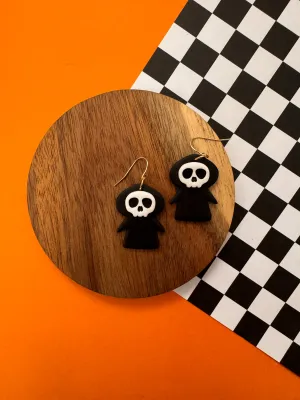 Grim Reaper | Clay Earrings