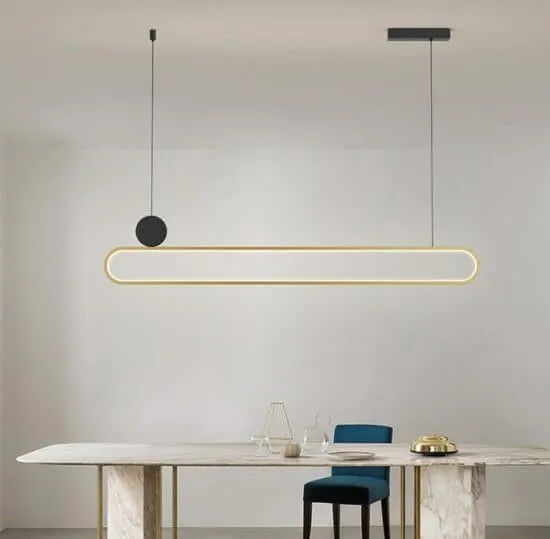 Hwiyursoo Modern Oval Loop Pendant Lamp