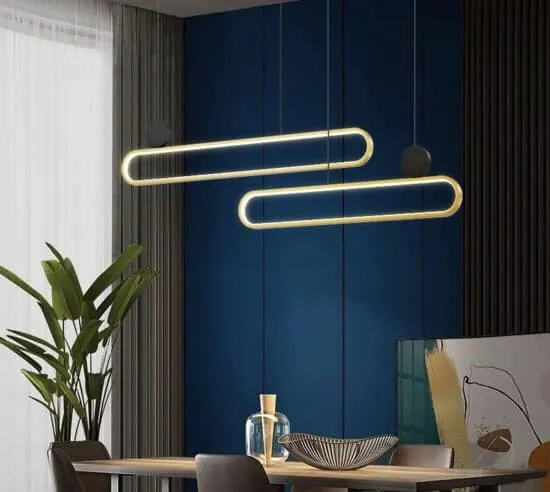 Hwiyursoo Modern Oval Loop Pendant Lamp