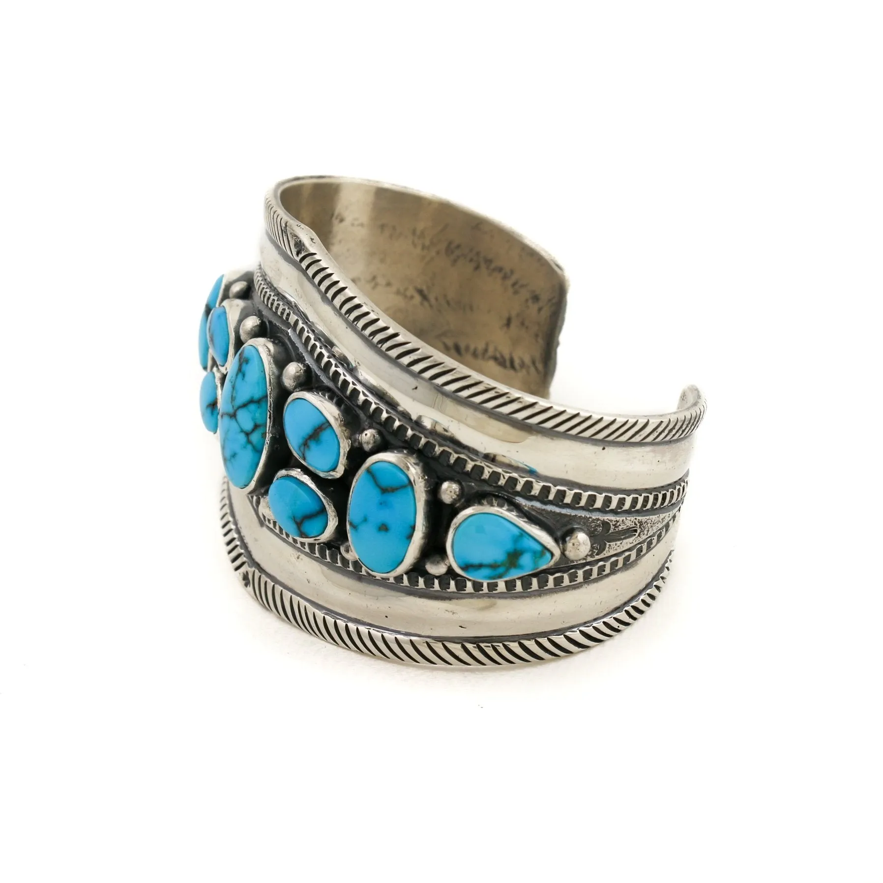 Ingot Egyptian Turquoise Cuff by Natan