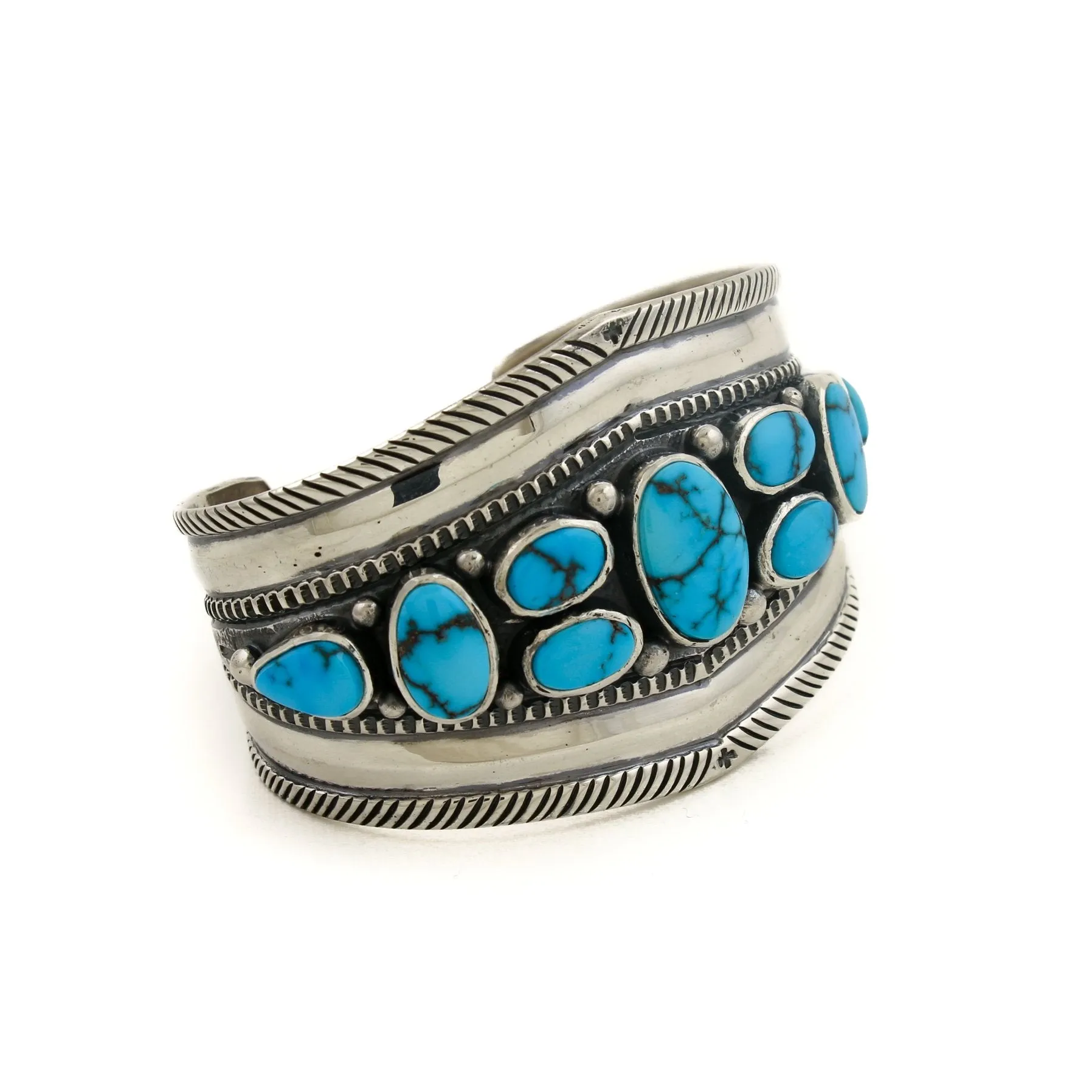 Ingot Egyptian Turquoise Cuff by Natan