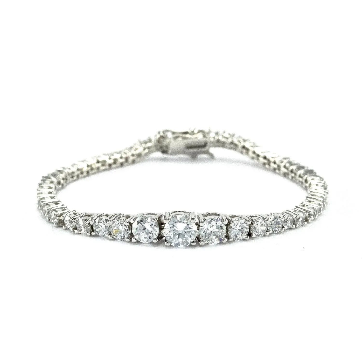 Jenna Round CZ Tennis Bracelet  – 7.25in | 13ct