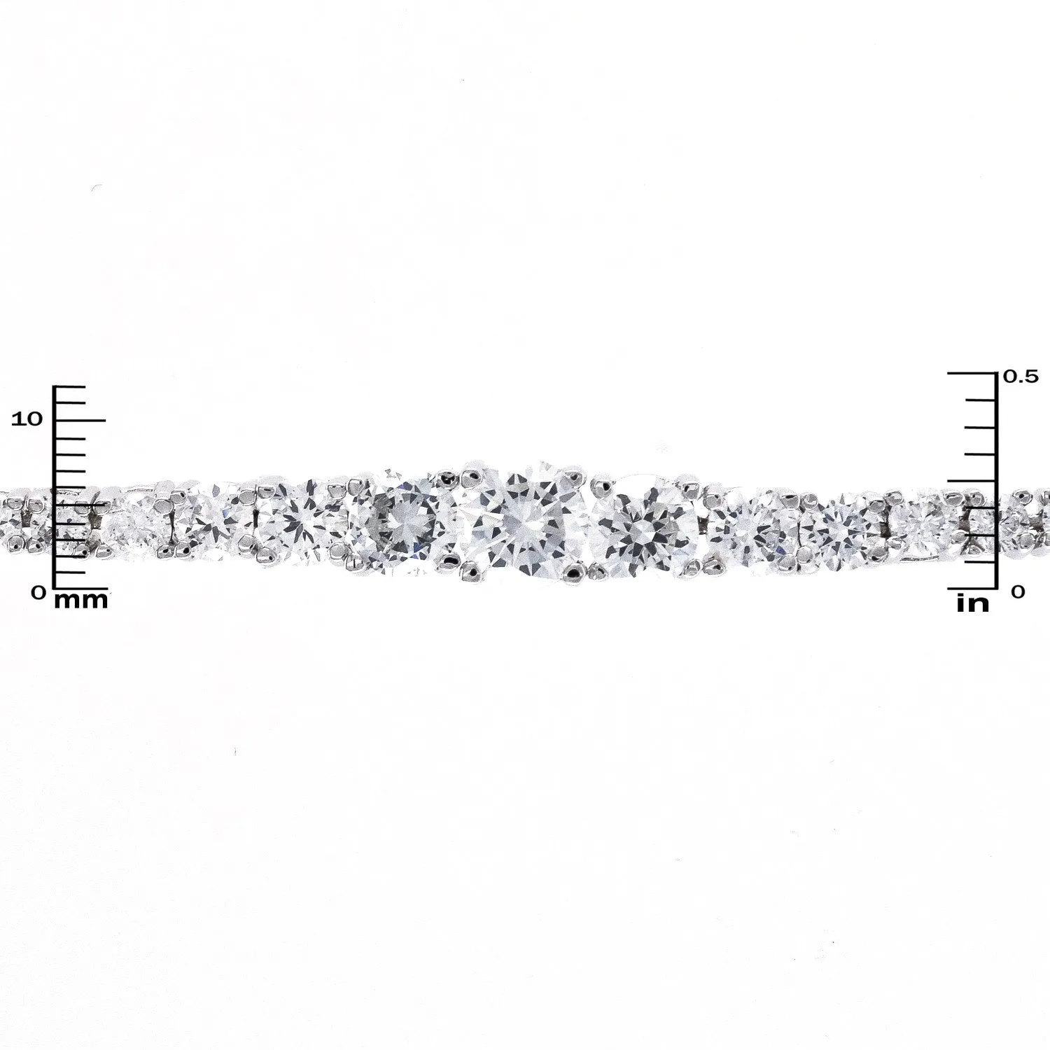 Jenna Round CZ Tennis Bracelet  – 7.25in | 13ct