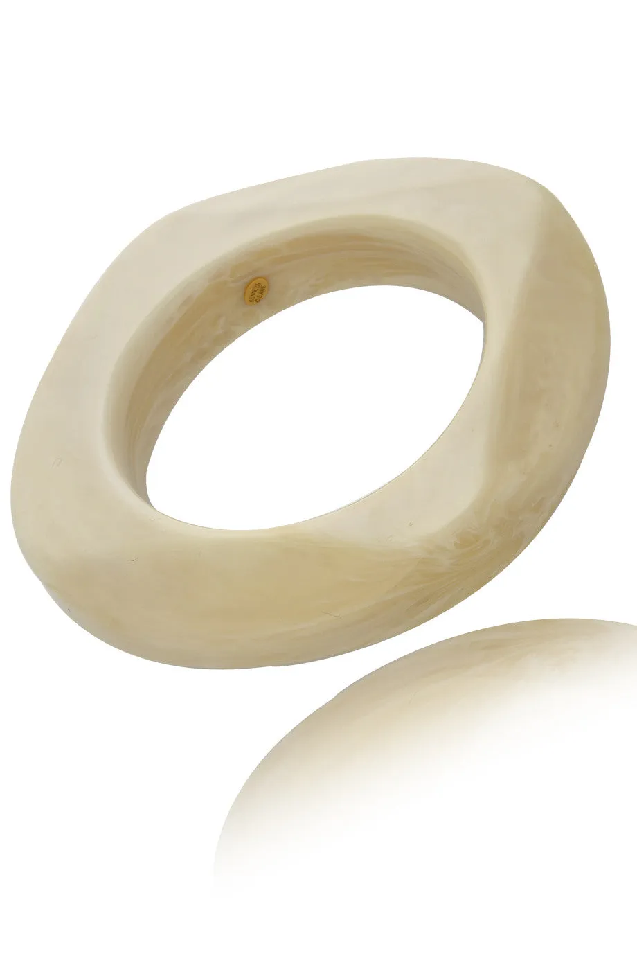 KENNETH JAY LANE WHITE AGATE Round Bangle