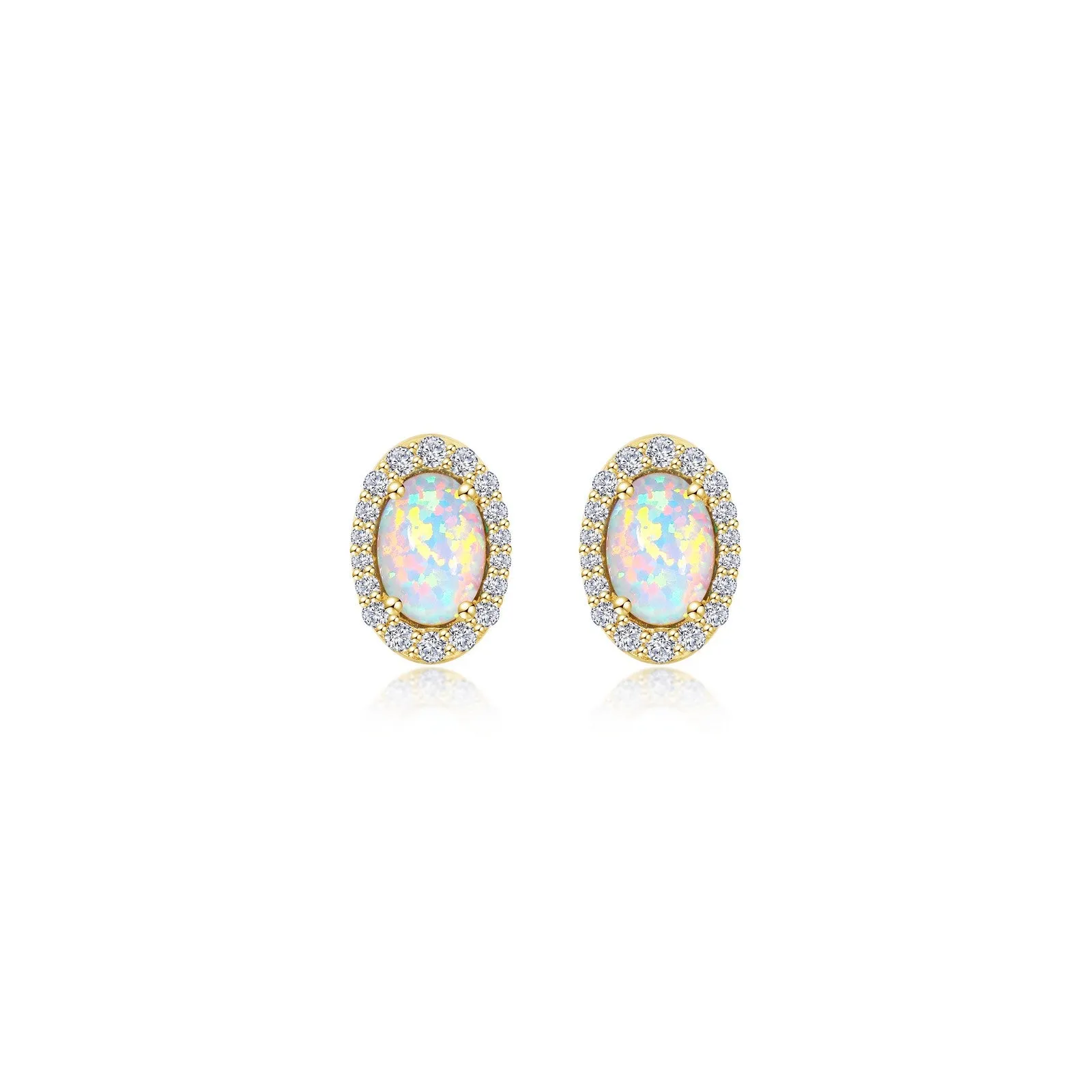 Lafonn Classic Oval Opal Opal Earring E0323OPG00