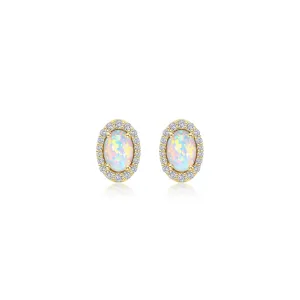 Lafonn Classic Oval Opal Opal Earring E0323OPG00