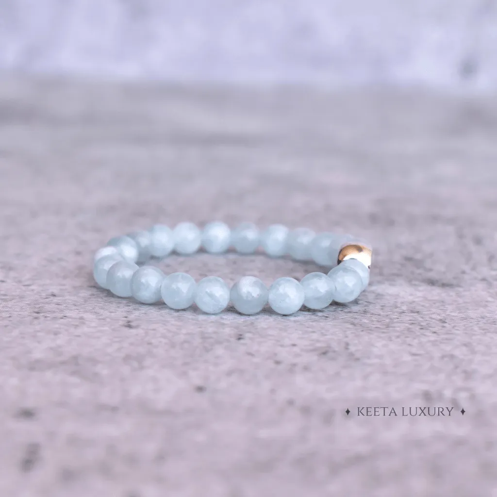 Lotus Bloom - Aquamarine Bracelets