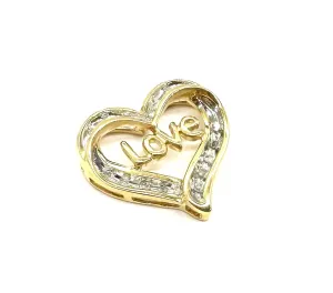 Love Pendant W/ Diamond Accent