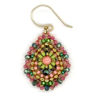 MIGUEL ASES  PINK CORAL MINI DROP EARRING