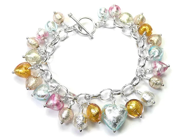 Murano Glass Bracelet - Sherbet