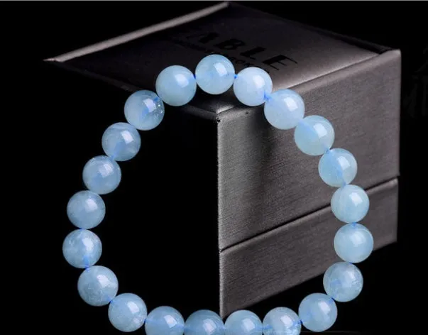 Natural aquamarine loose beads