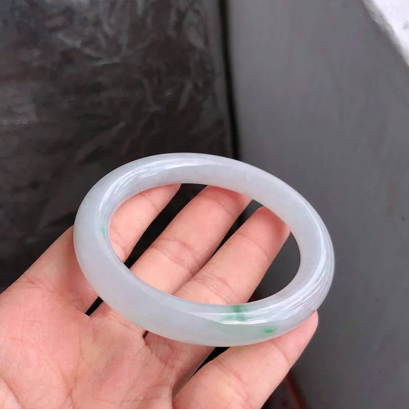 Natural Jade Bangle Jadeite Bangle Internal Diameter 54.5mm NBE074